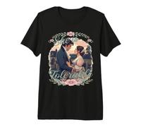 « She is Tolerable » Pride and Prejudice Jane Austen Lines T-Shirt Haut de Gamme