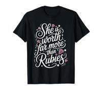 She is Worth Far More Than Rubies Chrétiennes - T-Shirt