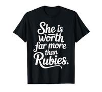 She is Worth Far More Than Rubies Chrétiennes - T-Shirt