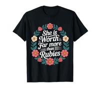 She is Worth Far More Than Rubies Chrétiennes - T-Shirt