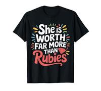She is Worth Far More Than Rubies Chrétiennes - T-Shirt