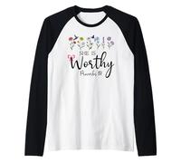 She is Worthy Proverbs 31 Christian Bible Verse God Quote Manche Raglan