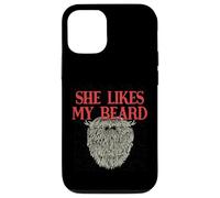 She Likes My Beard Humour Masculin Humoristique pour Papa Coque pour iPhone 12/12 Pro