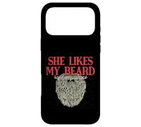 She Likes My Beard Humour Masculin Humoristique pour Papa Coque pour iPhone 17 Pro Max