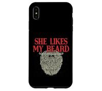 She Likes My Beard Humour Masculin Humoristique pour Papa Coque pour iPhone XS Max