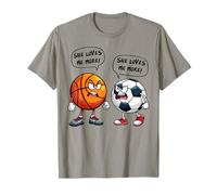 She loves me more Basketball Soccer pour femmes T-Shirt
