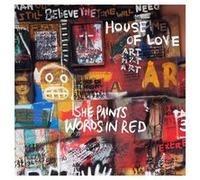 She paints words in red