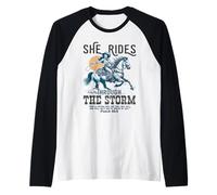 She Rides Through The Storm Psaum 46:5 Verse Manche Raglan