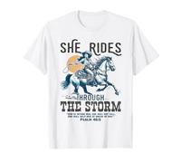 She Rides Through The Storm Psaum 46:5 Verse T-Shirt