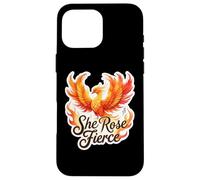 She Rose Fierce Phoenix Rising Ashes Hardship Ladies Coque pour iPhone 16 Pro Max