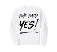 She Said Yes Chemise pour Homme Écrit à la Main Sweatshirt