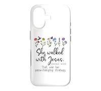 She Walked with Jesus Isaiah 41:10 Bible Verse Christian God Coque pour iPhone 17
