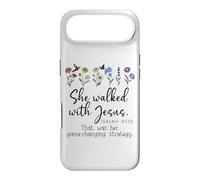 She Walked with Jesus Isaiah 41:10 Bible Verse Christian God Coque pour iPhone Air