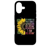 She Whispered I Am The Storm Cute Sunflower Art Women Coque pour iPhone 17