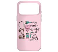 She Works Willingly with Her Hands for Pink Nurse Girlfriend Coque pour iPhone 17 Pro Max