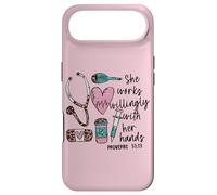 She Works Willingly with Her Hands for Pink Nurse Girlfriend Coque pour iPhone Air