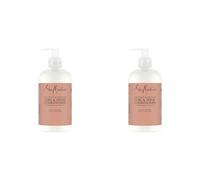 Shea Moisture Après-shampooing Boucles et Brillance Noix de Coco & Hibiscus pour cheveux épais et bouclés Hydrate et Redéfinit les boucles 384ml (Lot de 2)