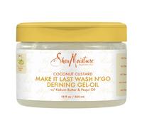 Shea Moisture Coconut Custard Make It Last Wash N Go Defining Gel Oil For Unisex 2.2 oz Gel