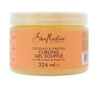 SHEA MOISTURE - Gel Soufflé Créateur de Boucles - Pour les cheveux épais et bouclés - Noix de Coco et Hibiscus - Hydrate et définit les boucles - 326ml
