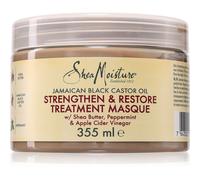 SHEA MOISTURE - Masque Fortifiant Huile de Ricin noir de Jamaïque - Répare les cheveux abîmés et traités chimiquement, Fortifie et Restaure - 355ml