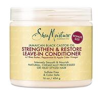 Shea Moisture Huile de ricin noire jamaïcaine Renforcer la croissance et la restauration Après-shampoing, 454 g