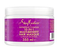 Shea Moisture Masque Capillaire Superfruit Complexe Rénovateur 10 en 1, pour tous types de cheveux, pure Beurre de karité,355 ml