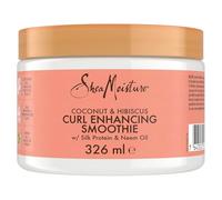 SheaMoisture Smoothie Rehausseur de Boucles pour cheveux épais et bouclés Noix de Coco & Hibiscus crème coiffante sans rinçage sans silicones ni sulfates 326 ml
