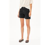 SHEAARI HIGH WAIST SHORT EN JEAN | 100 % coton recyclé - noir (26)