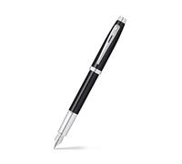 Sheaffer – Stylo plume 100 – laque noire brillante, garniture chrome poli, plume M