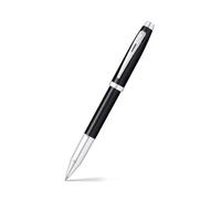 Sheaffer 100 Glossy Black Lacquer Rollerball Pen with Polished Chrome Trim