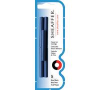 Sheaffer Lot de 2 packs de 5 cartouches d'encre Bleu/noir