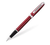 Sheaffer Prelude Merlot Lacquer w/Horizontal Line Engraving and Fine Nib Fountain Pen