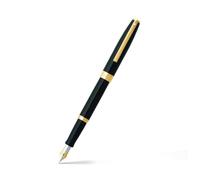 Sheaffer Stylo-plume Sagaris pointe moyenne Noir verni, garniture dorée