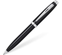 Sheaffer 100 Glossy Black Lacquer Ballpoint Pen with Polished Chrome Trim