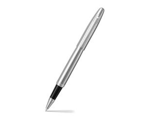 Sheaffer VFM 9426 Stylo roller en chrome brossé avec bordure chromée | Stylo Premium Argent