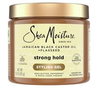 SheaMoisture Gel coiffant à forte tenue pour cheveux naturels, traitements chimiques ou coiffés à la chaleur, huile de ricin noire de Jamaïque et gel capillaire anti-frisottis sans paraben, 425,2 g