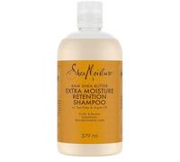 SheaMoisture Raw Shea Butter - Shampooing Ultra Hydratant pour Cheveux Épais e/out Bouclés - Sans Sulfate - Contient Huile d’Argan et Varech - 1 x 384 ml