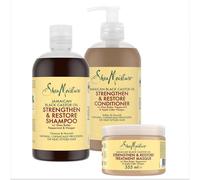 Sheamoisture Set - Huile De Ricin Noir De Jamaïque Shampooing 1 X 384 Ml, Après-Shampooing 1 X 384 Ml, Masque De Traitement 1 X 355 Ml[Z1176]