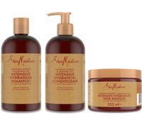 Sheamoisture Shampooing, Après-Shampooing Et Masque Capillaire Pour Cheveux Secs Et Abîmés Miel De Manuka Et Huile De Mafura Shampooing 1x384ml, Après-Shampooing 1x384 Ml, Masque Capillaire [Z1165]