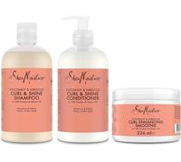 Sheamoisture Shampooing, Après-Shampooing Et Smoothie Pour Cheveux Épais Et Bouclés Noix De Coco Et Hibiscus Shampooing 1 X 384 Ml, Après-Shampooing 1 X 384 Ml, Smoothie 1 X 326 Ml - 3 Artic[Z1215]