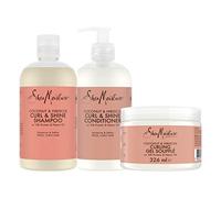 SheaMoisture Shampooing Boucles et Brillance Noix de Coco & Hibiscus + SheaMoisture Après-shampooing Boucles et Brillance Noix de Coco + Shea Moisture Masque Capillaire Hydratation