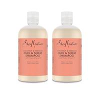 SheaMoisture Shampooing Boucles et Brillance pour cheveux épais et bouclés Noix de Coco et Hibiscus 2 x 384 ml
