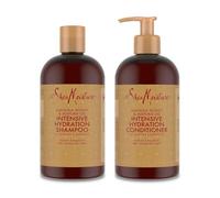 SheaMoisture Shampooing et Après-shampooing pour cheveux secs et abîmés Miel de Manuka et Huile de Mafura Shampooing 1 x 384 ml, Après-shampooing 1 x 384 ml - 2 articles