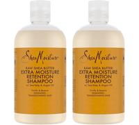 Sheamoisture Shampooing Extra Moisture Retention Pour Cheveux Abîmés Beurre De Karité Brut 2 X 384 Ml[Z1633]