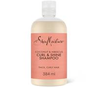 SheaMoisture Shampooing Boucles et Brillance pour cheveux épais et bouclés Noix de Coco et Hibiscus sans silicones ni sulfates 384 ml