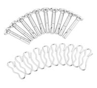 Shear Bolts and Cotter Pin Set for MTD for Cub for Cadet for Craftsman Snow Blower, 1/4 Inch x 1-1/2 Inch Replacement Shear Pins Cotter Pins Repair Parts Accessories