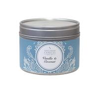 Shearer Candles Bougie dans Une boîte en INOX Senteur Vanille et Noix de Coco Argenté 4,7 x 6 cm