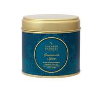 Shearer Candles Bougie parfumée en boîte Cannelle Spice, Bleu Sarcelle