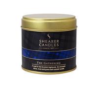 Shearer Candles Bougie parfumée The Gathering Grand Tartan Bougie Boîte métal - Blanc