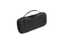 SHEAWA Game Console Handheld Storage Bag with 10 Cartridge Slots, Compatible with Nintendo Switch 2 - Waterproof Portable Travel Storage Case (Black (Leather))